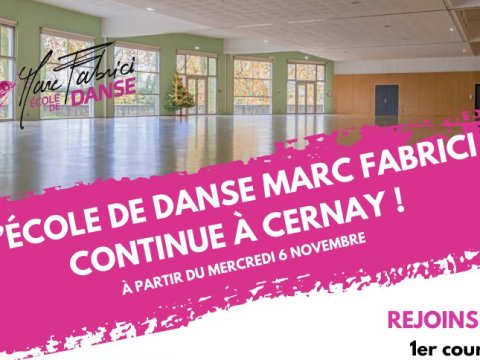 L’École de Danse Marc Fabrici arrive à Cernay ! (Publication Facebook)